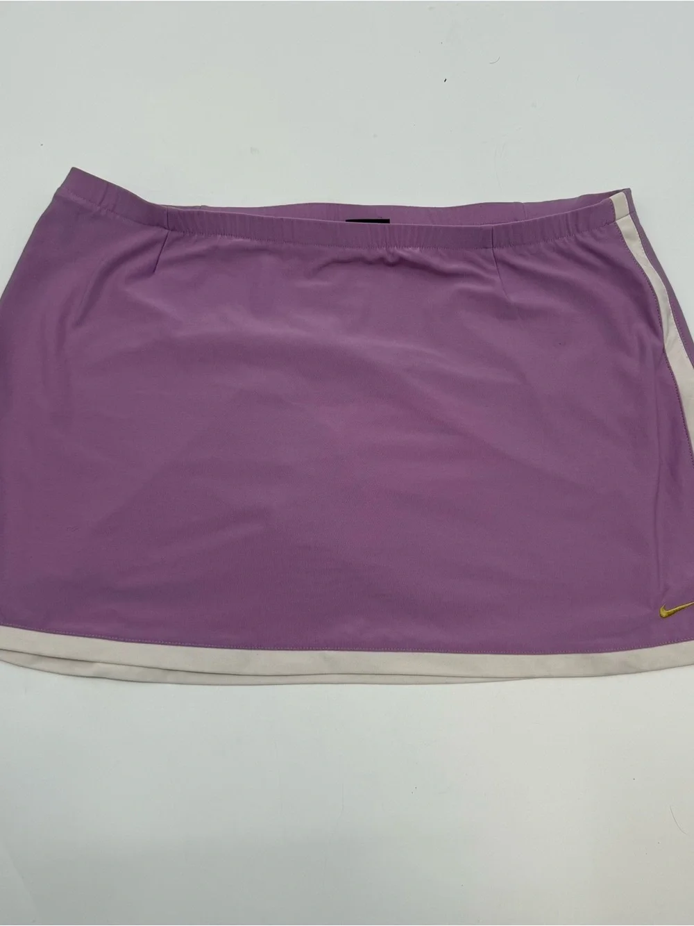 Nike Lavender Athletic Skort with Yellow Swoosh